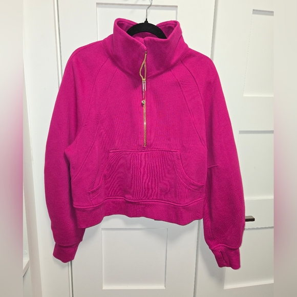 Lululemon Scuba Funnel-Neck Half Zip Pullover In Ripened Raspberry - Picture 2 of 4